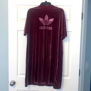 XL velour adidas dress